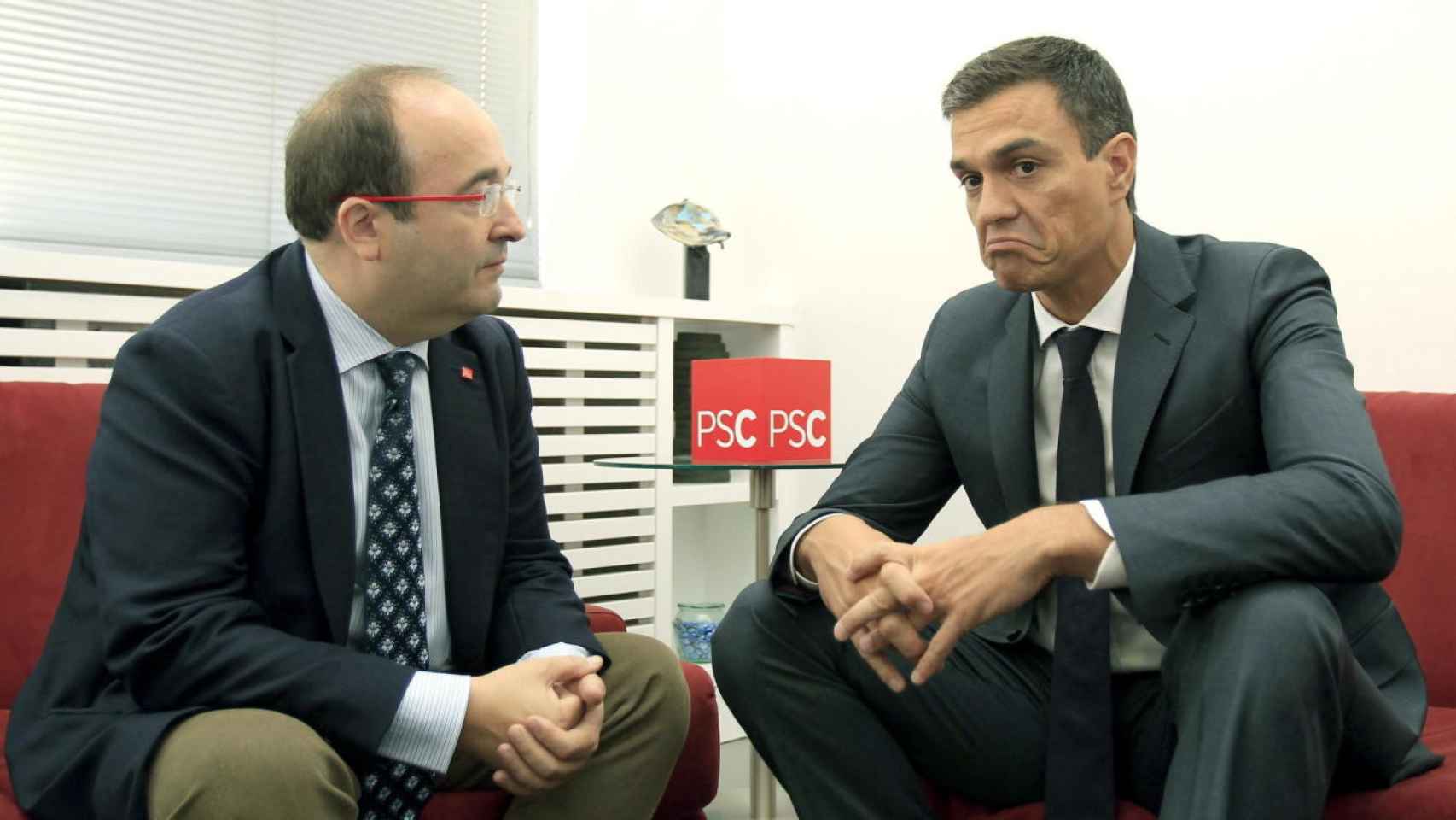 Miquel Iceta y Pedro Sánchez