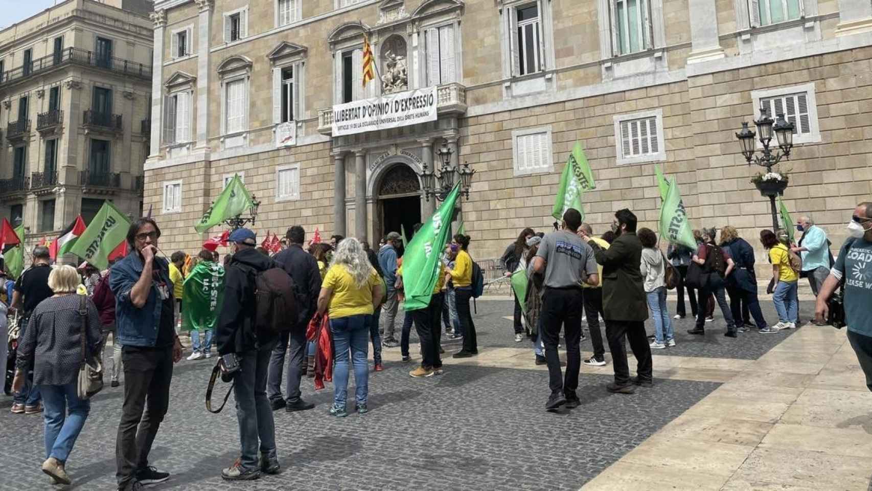 Concentración contra los recortes en educación de la Generalitat de Cataluña / EP