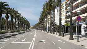 Una calle de Salou, vacía en Semana Santa / AYUNTAMIENTO DE SALOU