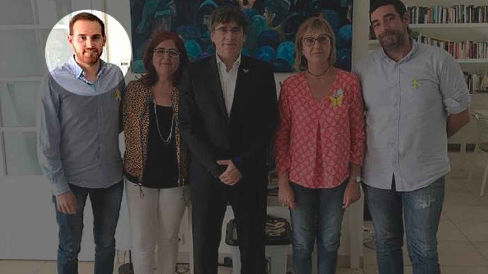 Imagen de Francesc López, fundador de Lleidetans amb Puigdemont, que organiza cenas a 250 euros con el 'expresident' en Waterloo (Bélgica) / CG