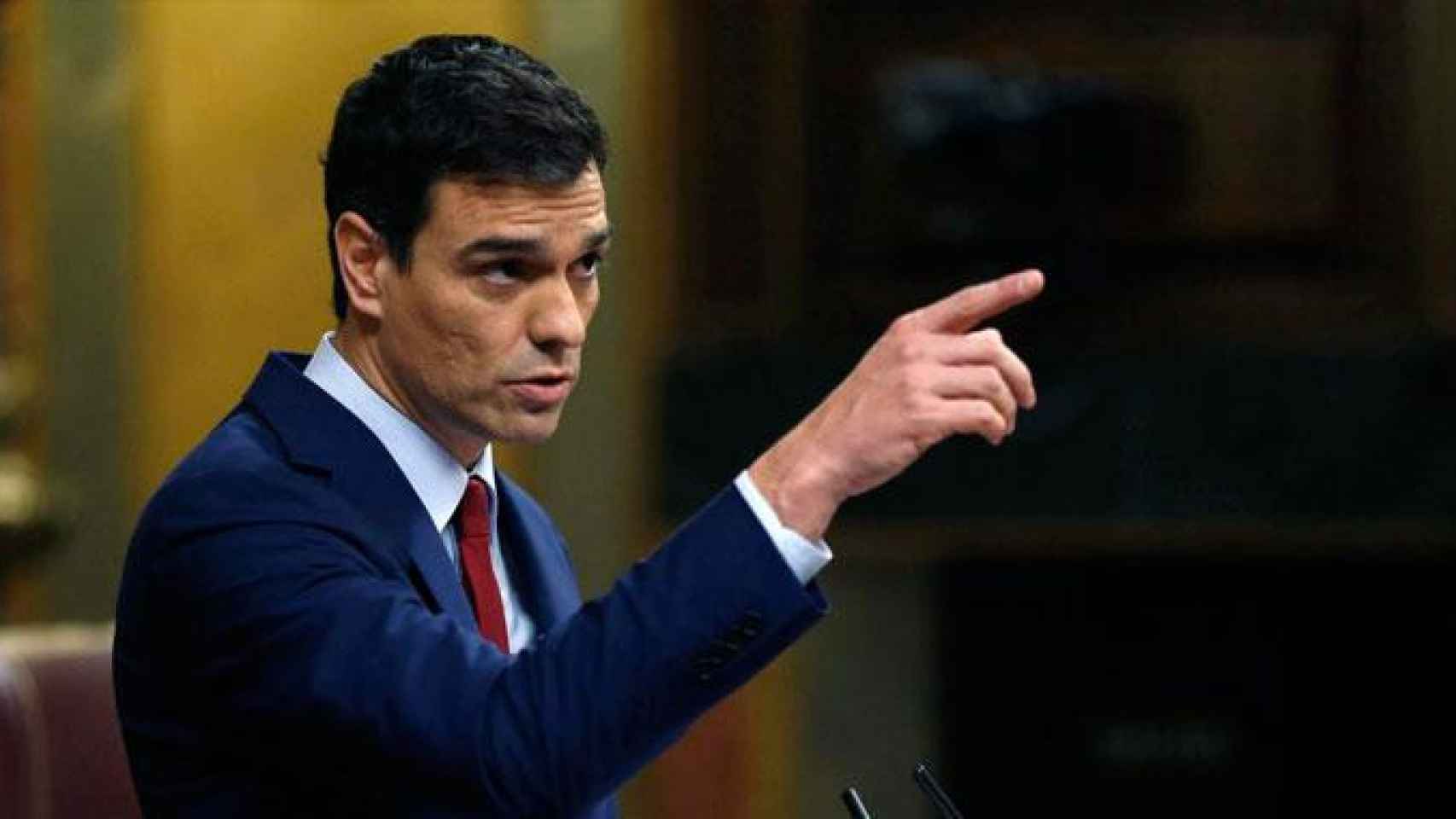 Pedro Sánchez, presidente del Gobierno, durante una comparecencia en el Congreso de Diputados / EFE