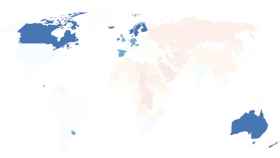 El mapa del mundo con los países que gozan de plena democracia, según la unidad de inteligencia de The Economist