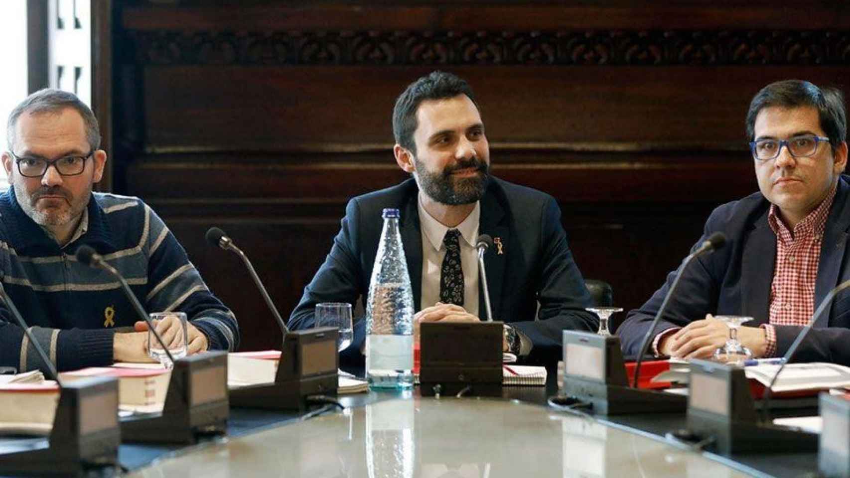 Roger Torrent en una reunión de la Mesa del Parlament, imagen de archivo / EFE