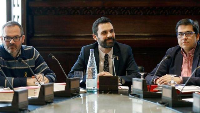 Roger Torrent en una reunión de la Mesa del Parlament, imagen de archivo / EFE