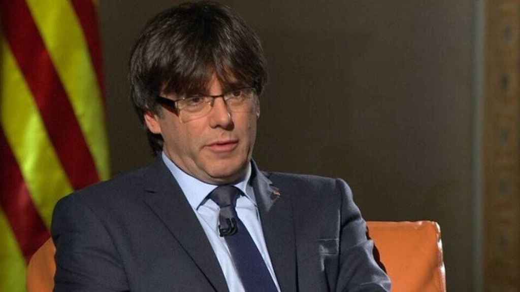 El presidente de la Generalitat, Carles Puigdemont, entrevistado en TV3.