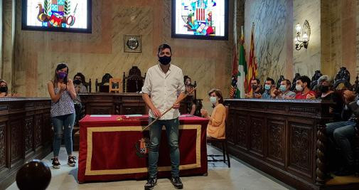 Toma de posesión el 16 de julio de 2021 en el pleno municipal del alcalde de Berga, Ivan Sànchez (CUP) / AJUNTAMENT DE BERGA