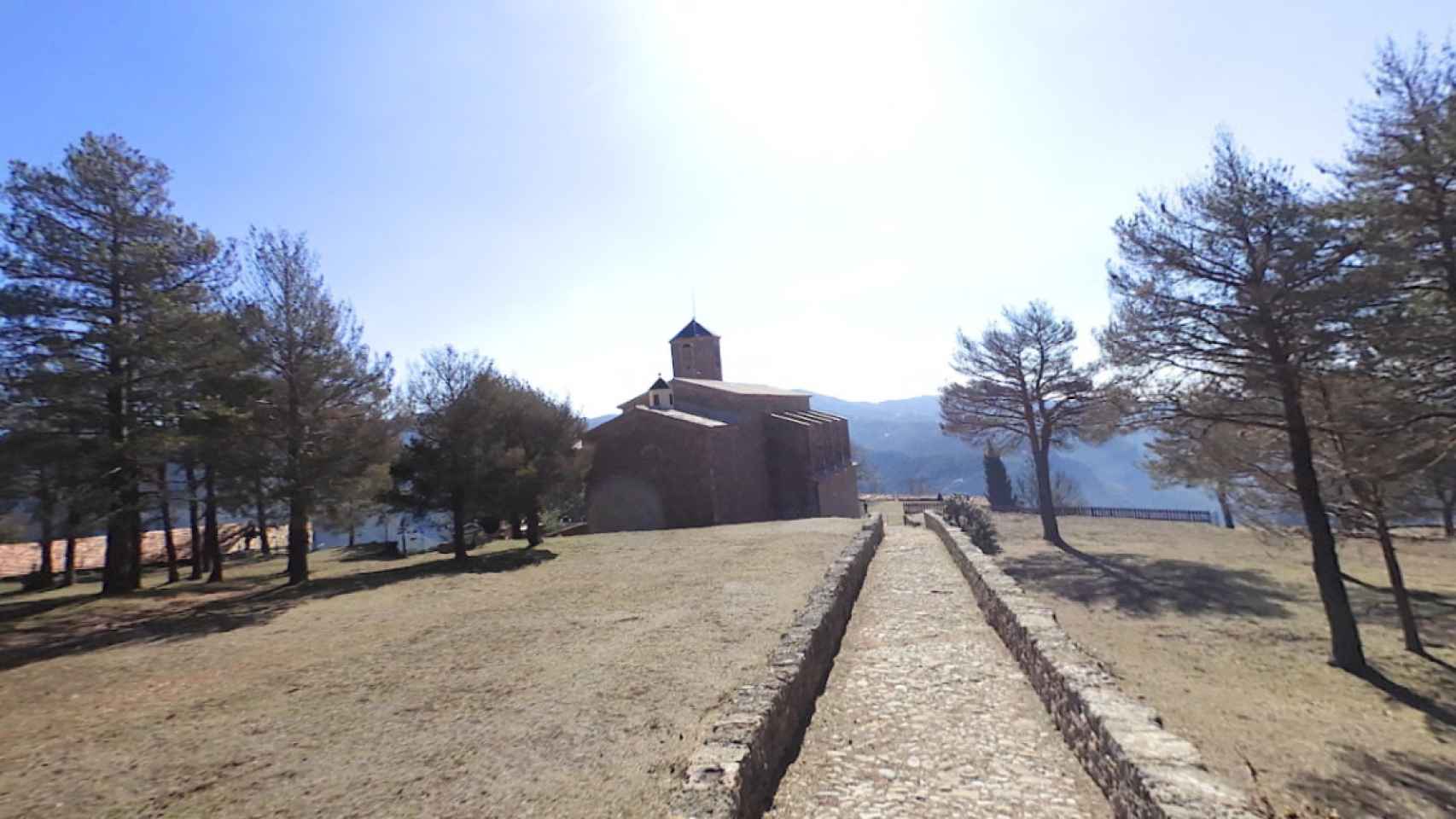 Santuario de la Mare de Déu de Lord, en Sant Llorenç de Morunys, donde el pasado jueves desapareció el sacerdote / GOOGLE STREET VIEW