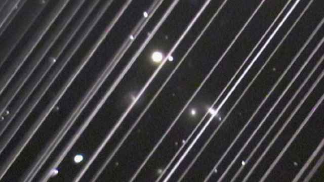 Huella de satélites Starlink en un telescopio / VICTORIA GIRGIS - LOWELL OBSERVATORY