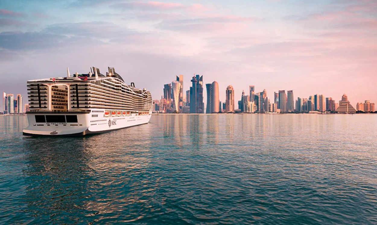 Vista de popa del MSC World Europa