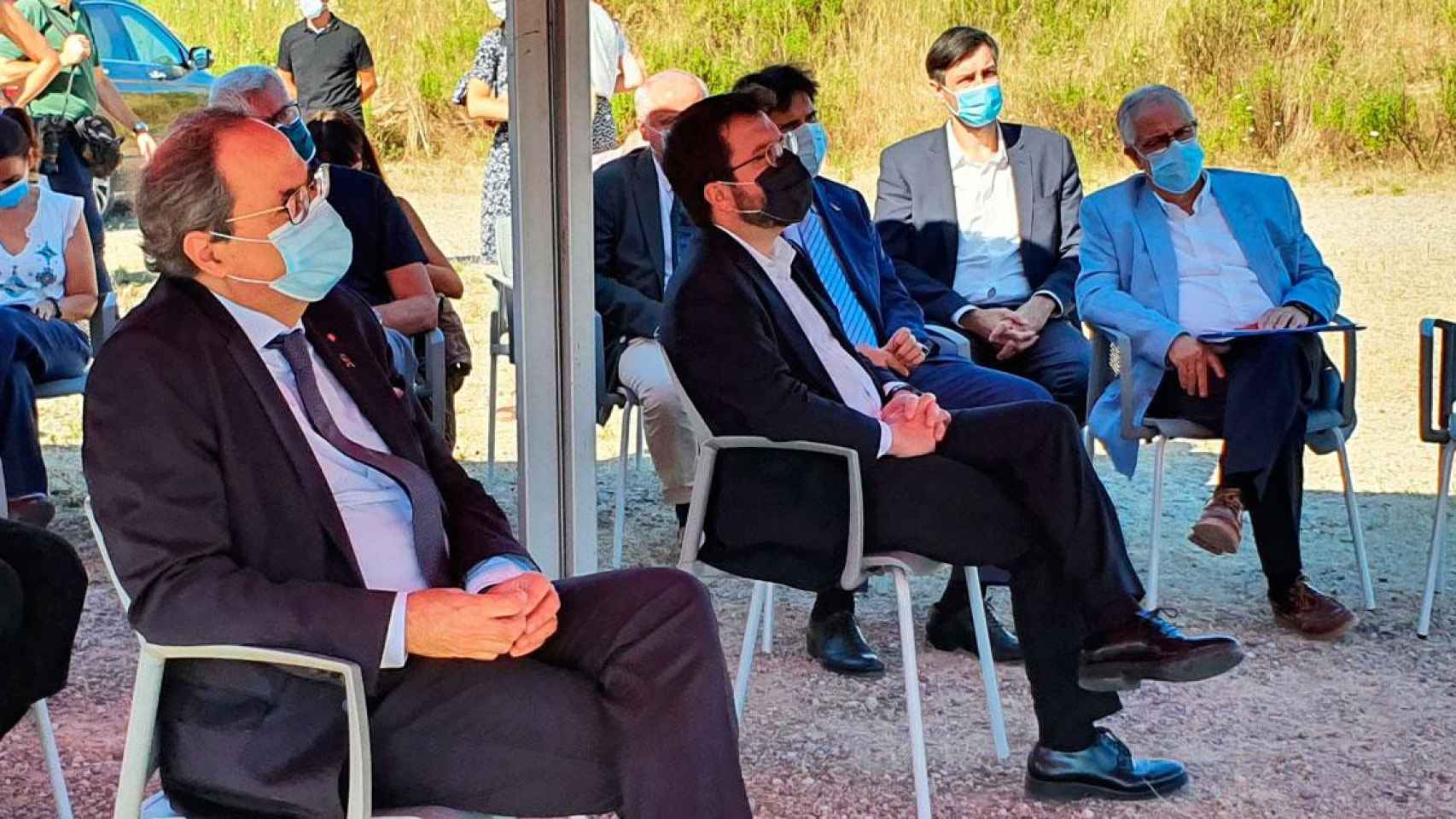 Quim Torra, en la visita a los terrenos donde se ubicará el futuro Hospital Josep Trueta de Girona / Gencat