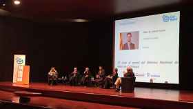 El consejero de Sanidad, Toni Comín, durante su intervención en la jornada 25 años del CatSalut / CG