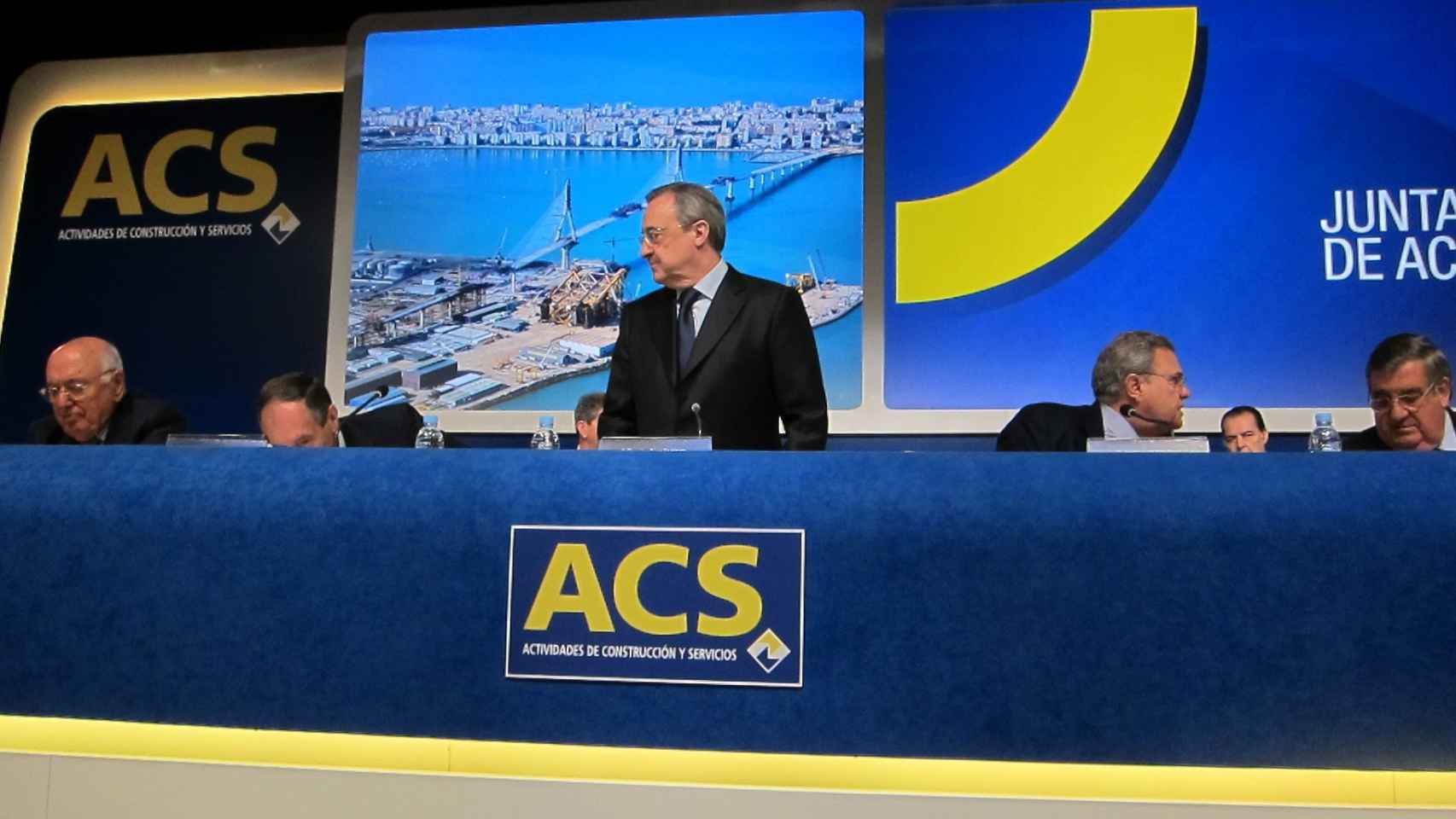 El presidente de ACS, Florentino Pérez, en una junta de accionistas de la compañía / EP