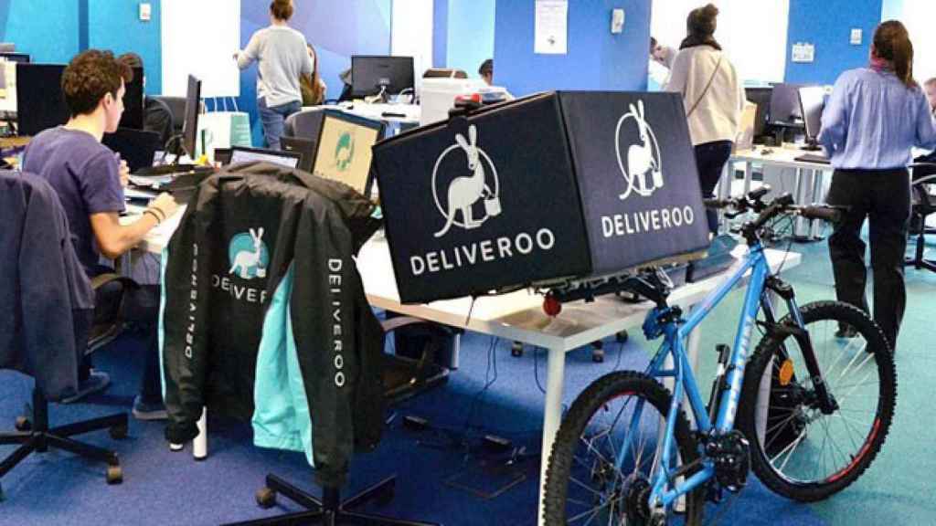 Imagen de las oficinas de Deliveroo en Madrid / EFE