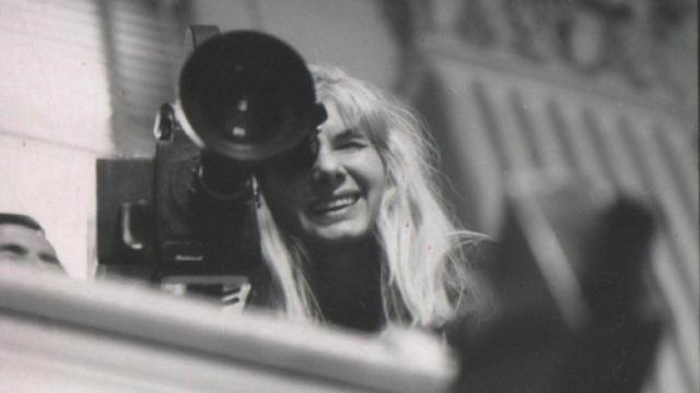 Barbara Loden en el rodaje de 'Wanda'.