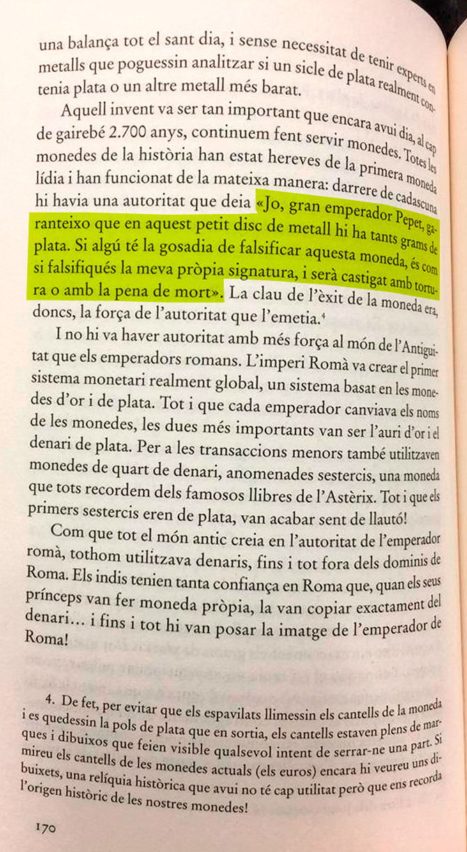 Página del libro 'Economia en colors' de Xavier Sala i Martín