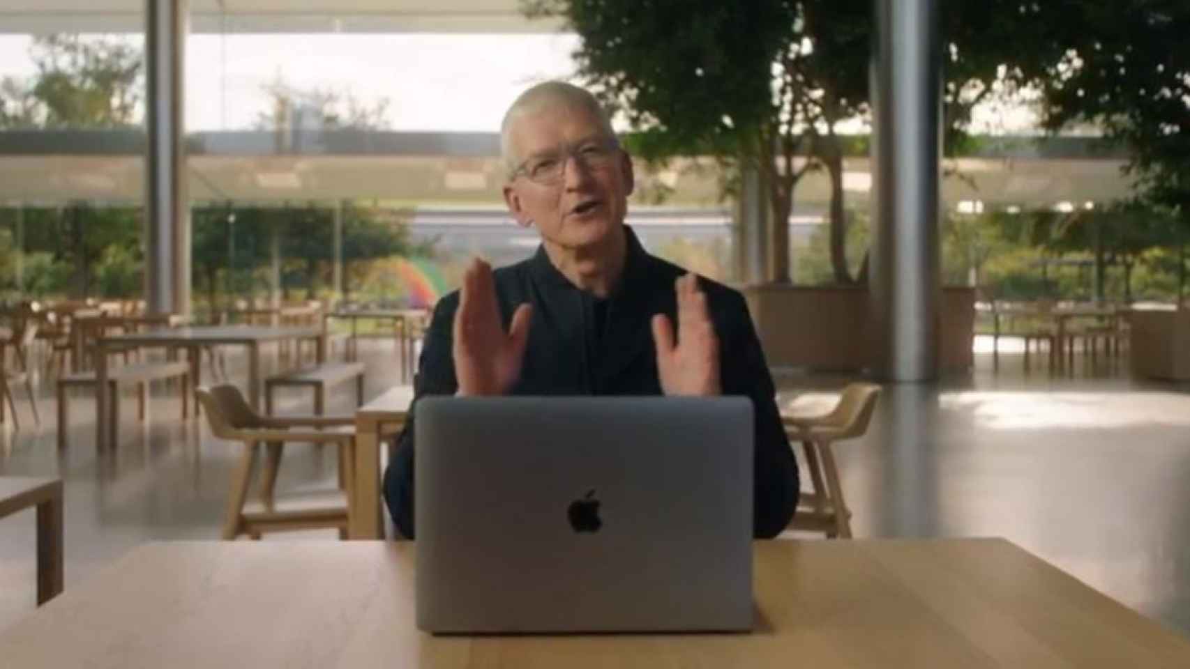 El CEO de Apple, Tim Cook, en un evento de la firma