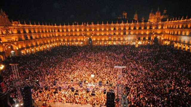 Imagen de la nochevieja universitaria de Salamanca de 2016 / CD