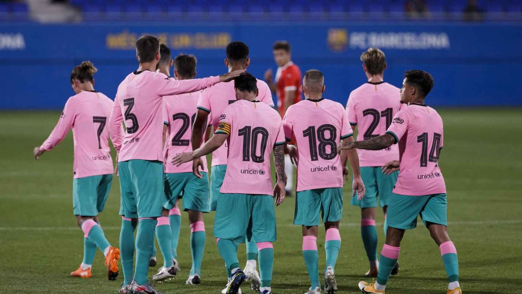 Los jugadores del Barça celebrando un gol /FCB