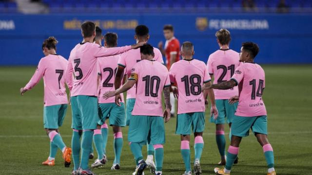 Los jugadores del Barça celebrando un gol /FCB