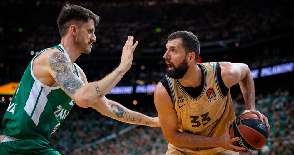 Nikola Mirotic, durante el partido contra el Zalgiris Kaunas / FCB