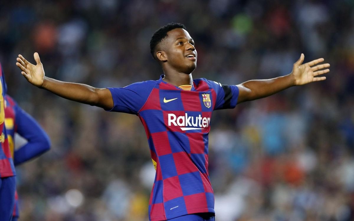 Ansu Fati, durante un partido de Liga con el Barça /FC Barcelona