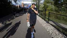 Ivan Rakitic llegando al entrenamiento en Michigan / FC Barcelona