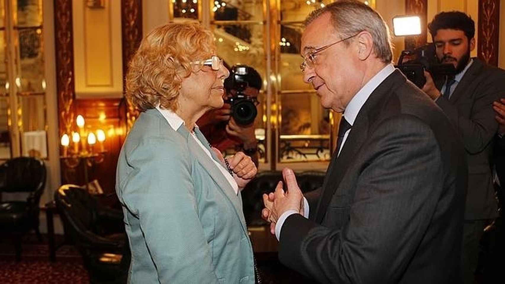 Florentino Pérez y Manuela Carmena en una imagen de archivo / EFE