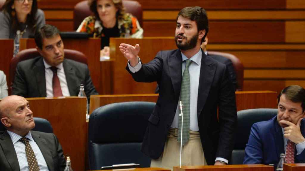 El vicepresidente de la Junta de Castilla y León, Juan García Gallardo, en el parlamento regional / EFE - Nacho Gallego