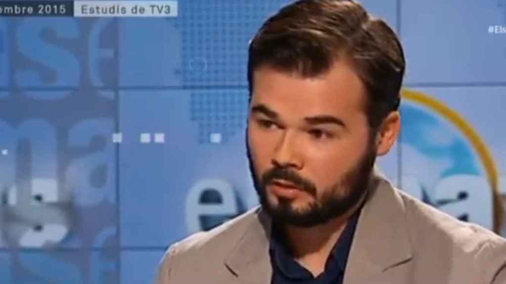 Gabriel Rufián, en una entrevista hace 4 años en TV3 / CCMA