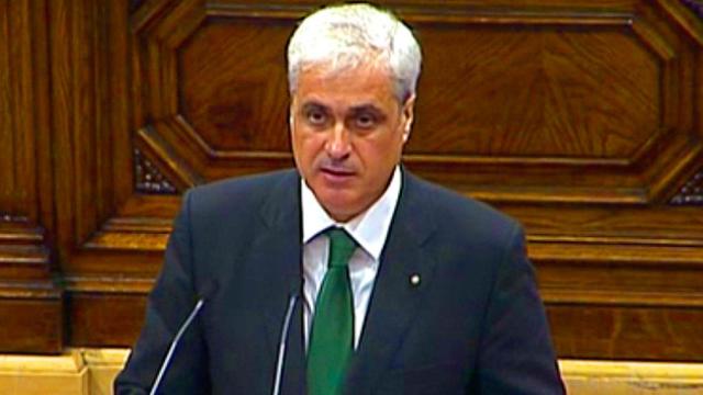 Germà Gordó en una intervención en el Parlament / CG