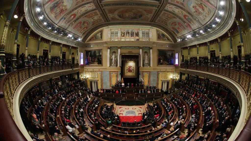 El Cogreso de los Diputados, durante el discurso del rey Felipe VI con motivo del 40 aniversario de la Constitución española / EFE