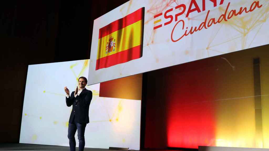 Albert Rivera, en el acto de Ciudadanos sobre el nuevo patriotismo español /Efe