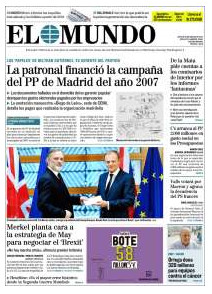 Portada de 'El Mundo' de este jueves 30 de marzo