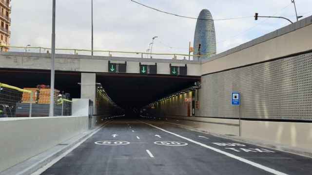 Túnel de las Glòries, donde el Ayuntamiento de Barcelona ha colocado uno de los nuevos cuatro radares de tramo / EUROPA PRESS