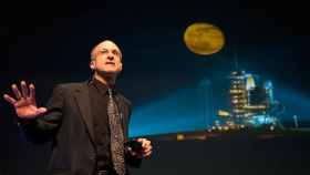 El astronauta Donald Pettit, durante su conferencia en el II Foro de Excelencia Lloret.