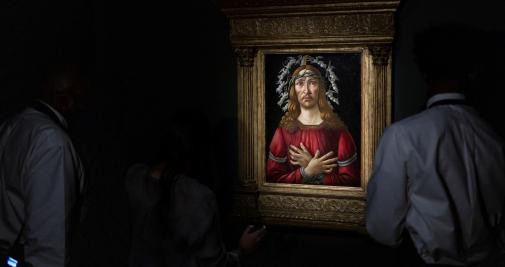 El cuadro Cristo varón de dolores, de Sandro Botticelli / Efe