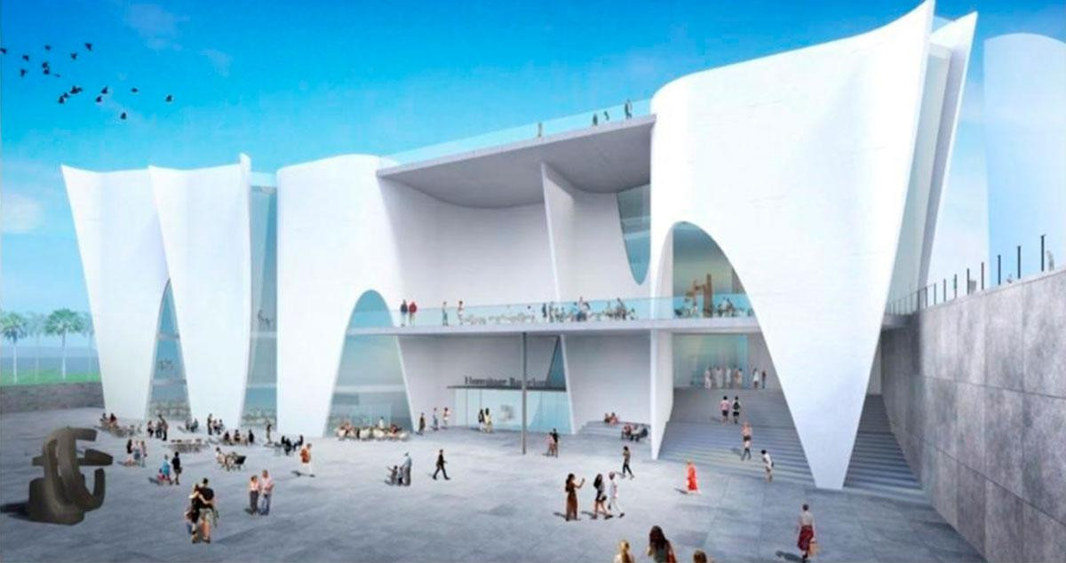 Imagen virtual del futuro Museo Hermitage de Barcelona, diseñado por Toyo Ito / EP