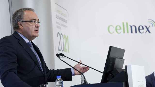 Tobias Martinez, consejero delegado de Cellnex, durante la junta de accionistas / CELLNEX