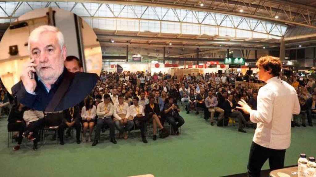 El cocinero 'Michelin' Jordi Cruz dando una clase magistral en el Fòrum Gastronòmic de 2016 y Josep Maria 'Jami' Matamala, empresario amigo de Carles Puigdemont / CG