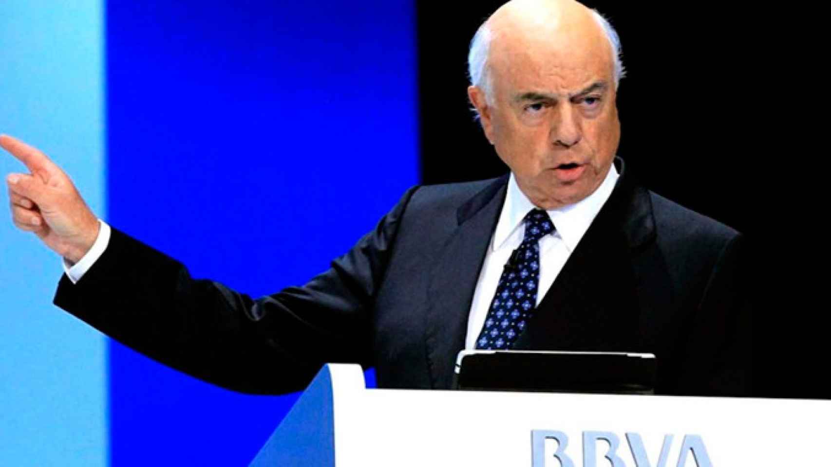 Francisco González, presidente del BBVA, durante una acto oficial anterior / EFE