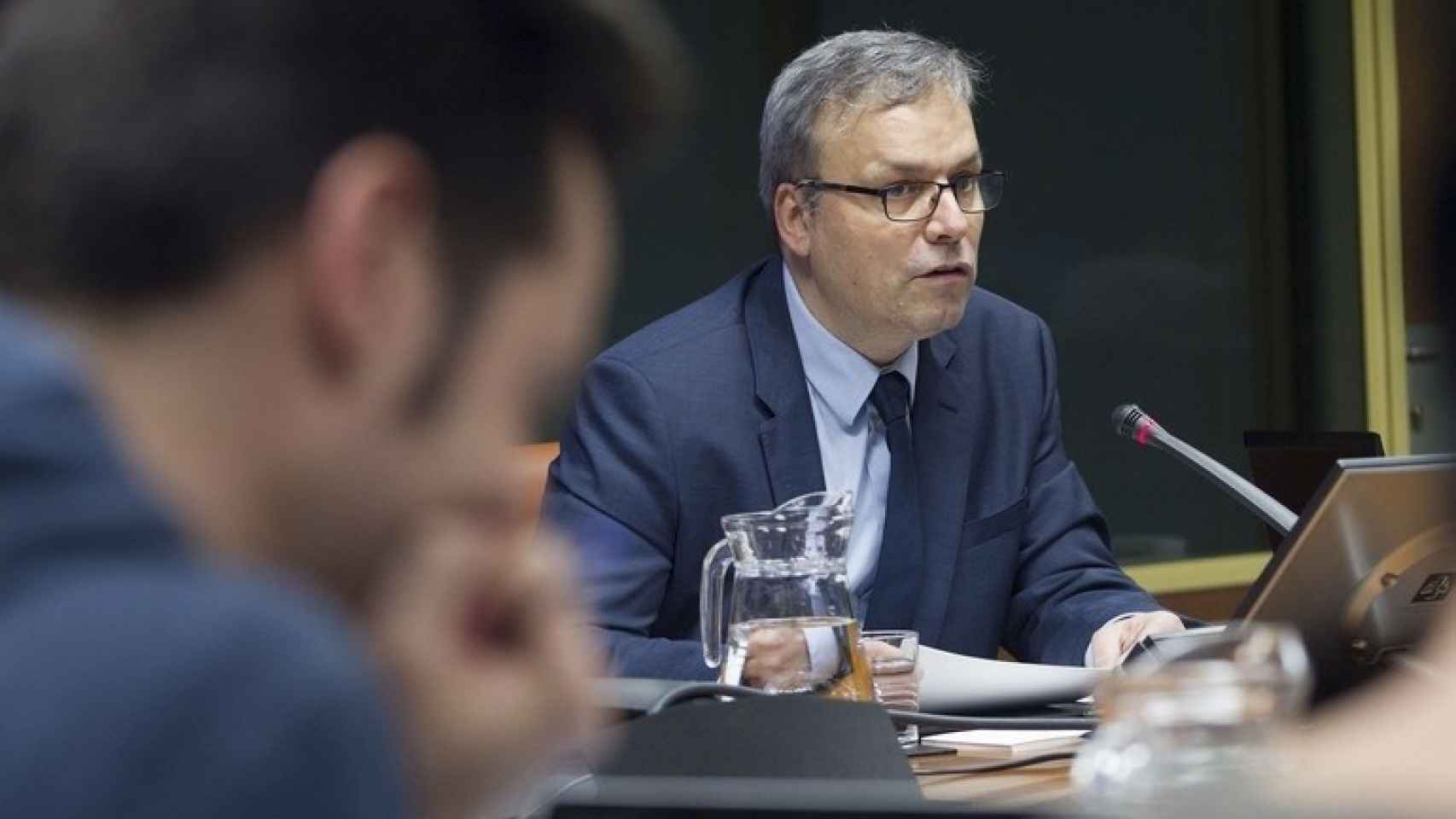 El consejero de Turismo vasco, Alfredo Retortillo, en la presentación hoy del acuerdo sobre pisos turísticos / EUROPA PRESS