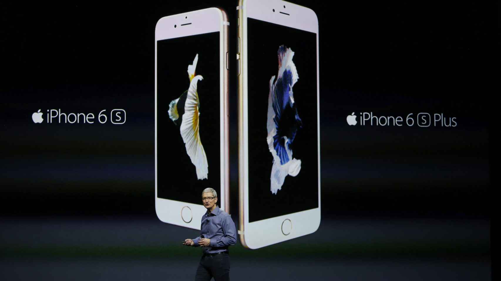 Tim Cook, el director ejecutivo de Apple, durante la presentación del iPhone 6s y el iPhone 6s Plus / EFE