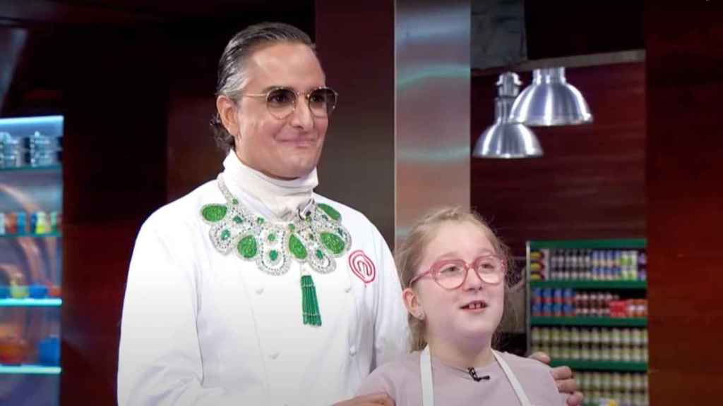 El estilista Josie y la aspirante de 'Masterchef Junior', Henar / MASTERCHEF