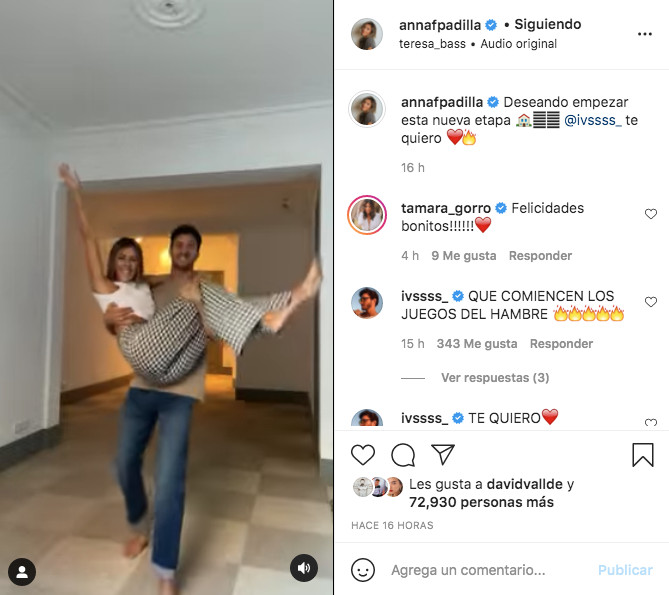 Publicación de Anna Ferrer en Instagram / @annafpadilla