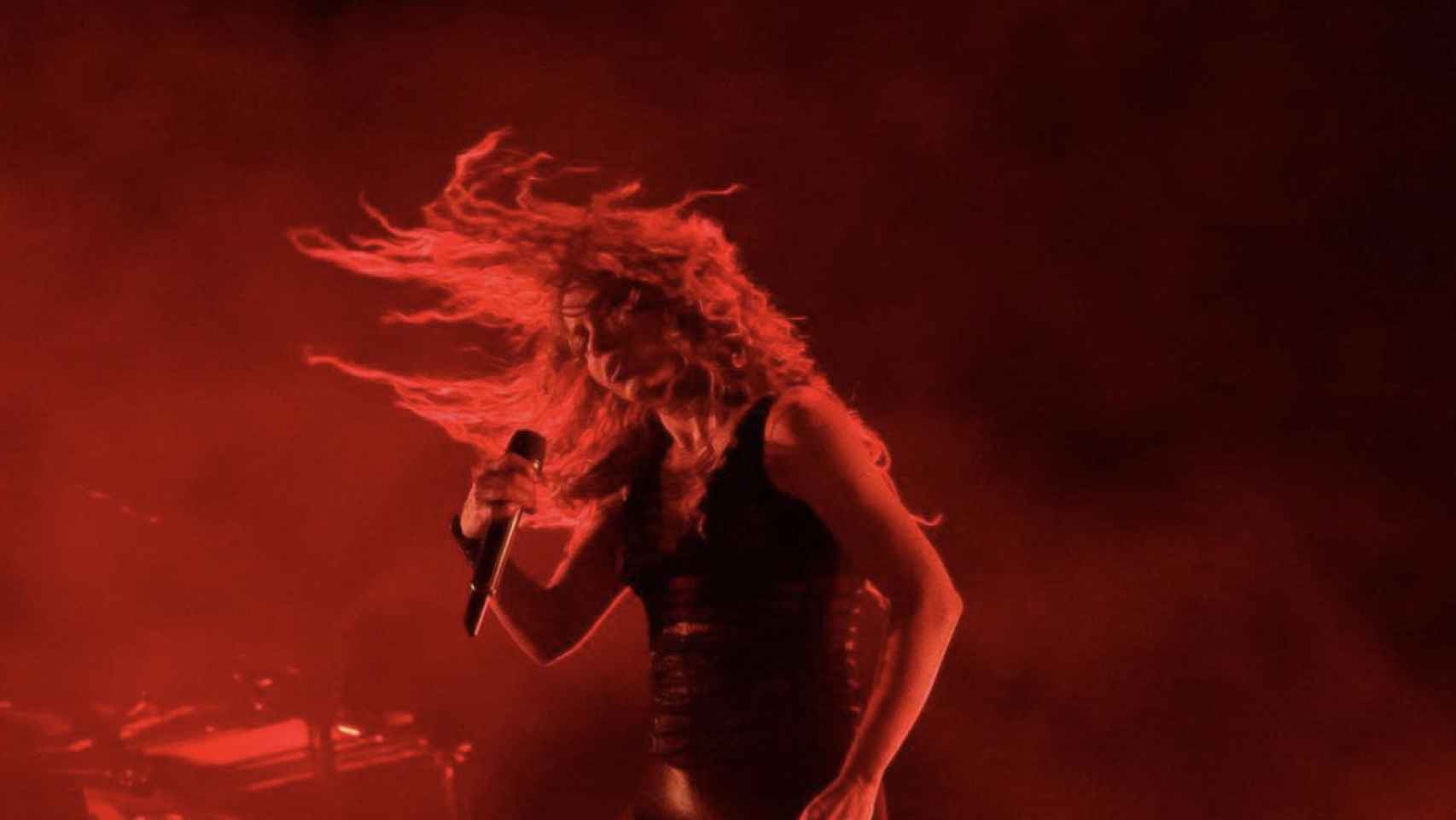 Una foto de archivo de Shakira durante un concierto / Instagram