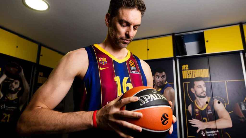 Pau Gasol, en su presentación con el Barça | FCB