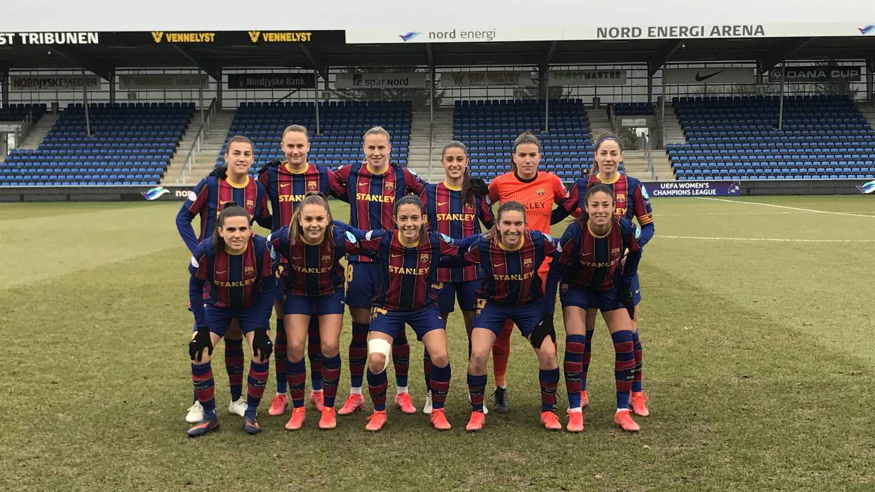 Dos del filial y las jugadoras menos habituales en el once del Barça contra el Fortuna Hjorring / FCB