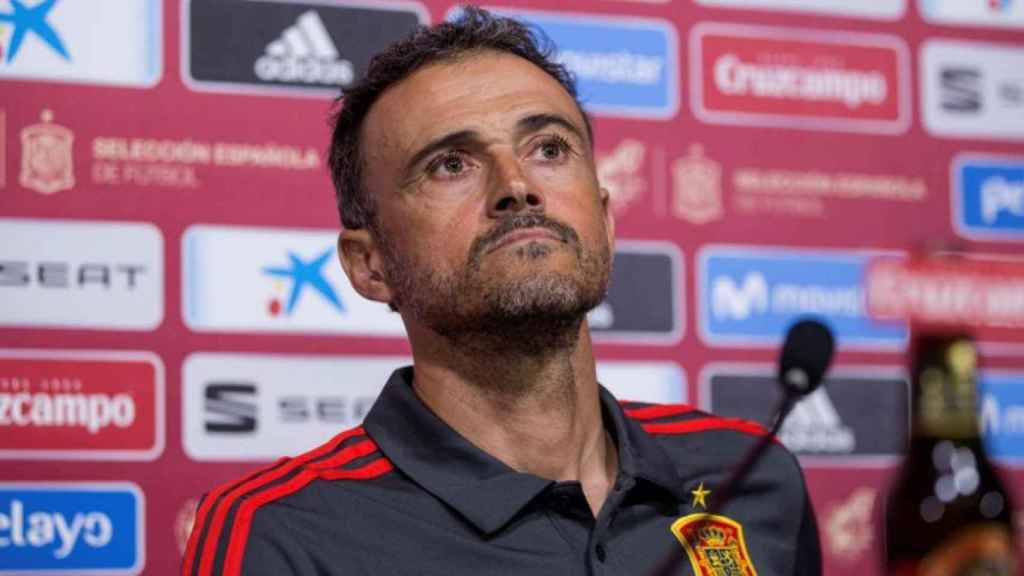 Luis Enrique en rueda de prensa con la selección española / RFEF