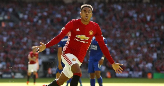 Jesse Lingard, celebrando un gol con el Manchester United / EFE