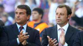 Laporta, junto a Sandro Rosell en una imagen de archivo | EFE